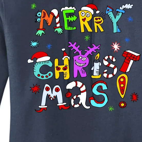 Cute Merry Christmas Women's Pullover Hoodie