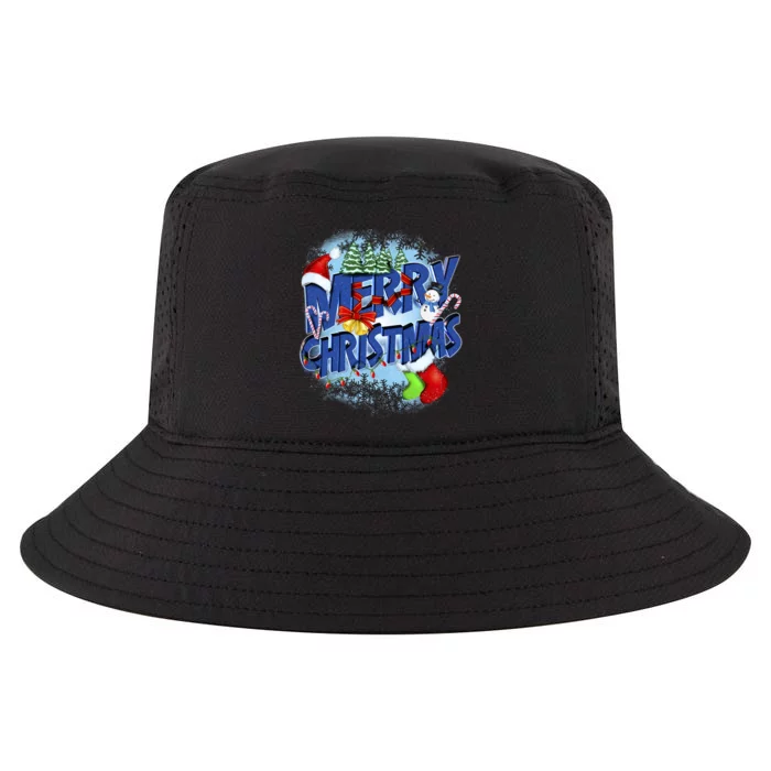 Cute Merry Christmas Word Decoration Cool Comfort Performance Bucket Hat