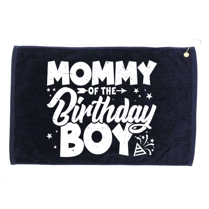 Cute Mommy Of The Birthday Boy Grommeted Golf Towel