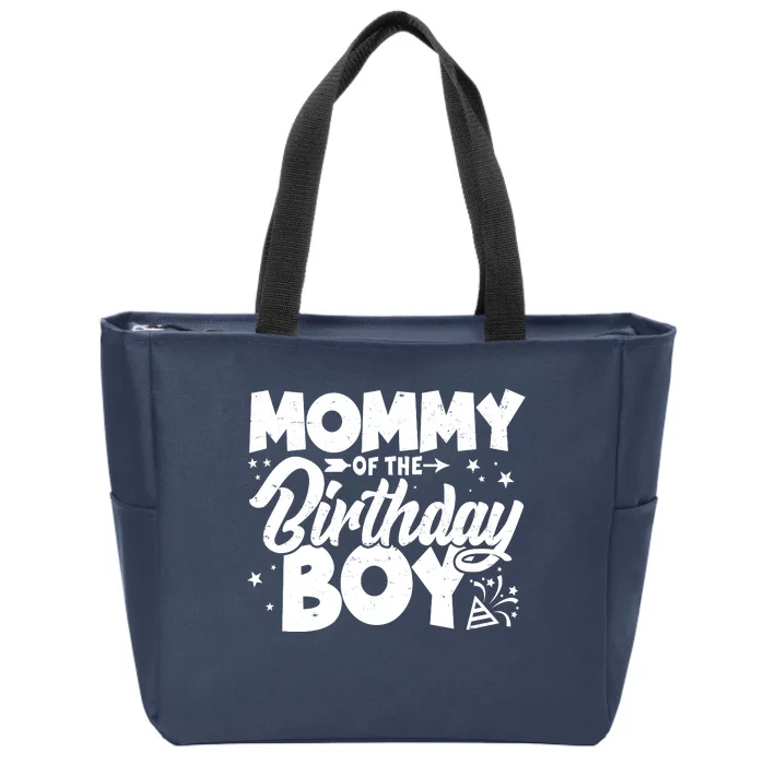 Cute Mommy Of The Birthday Boy Zip Tote Bag