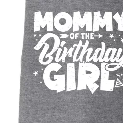 Cute Mommy Of The Birthday Girl Doggie 3-End Fleece Hoodie