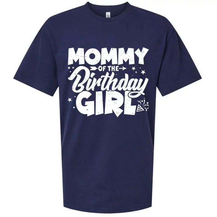 Cute Mommy Of The Birthday Girl Sueded Cloud Jersey T-Shirt