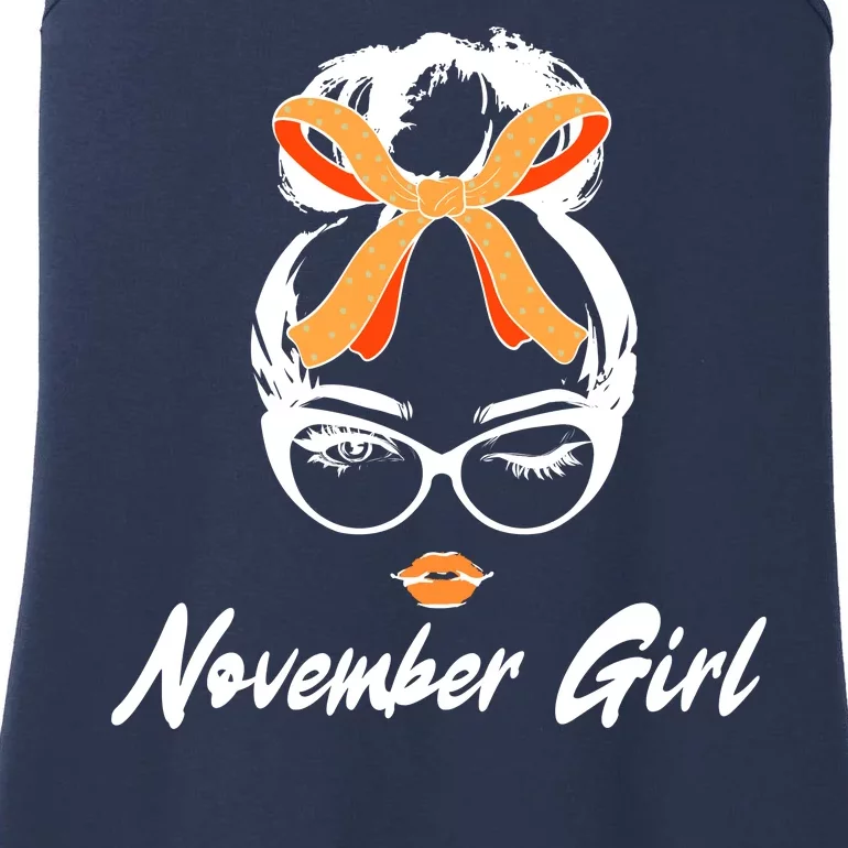 Cute November Girl Birthday Ladies Essential Tank