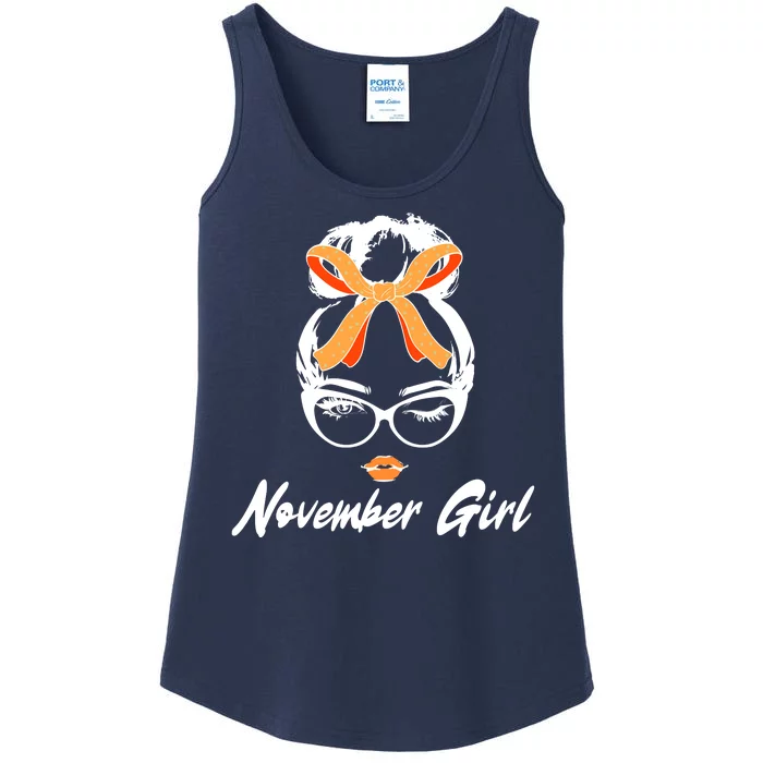 Cute November Girl Birthday Ladies Essential Tank