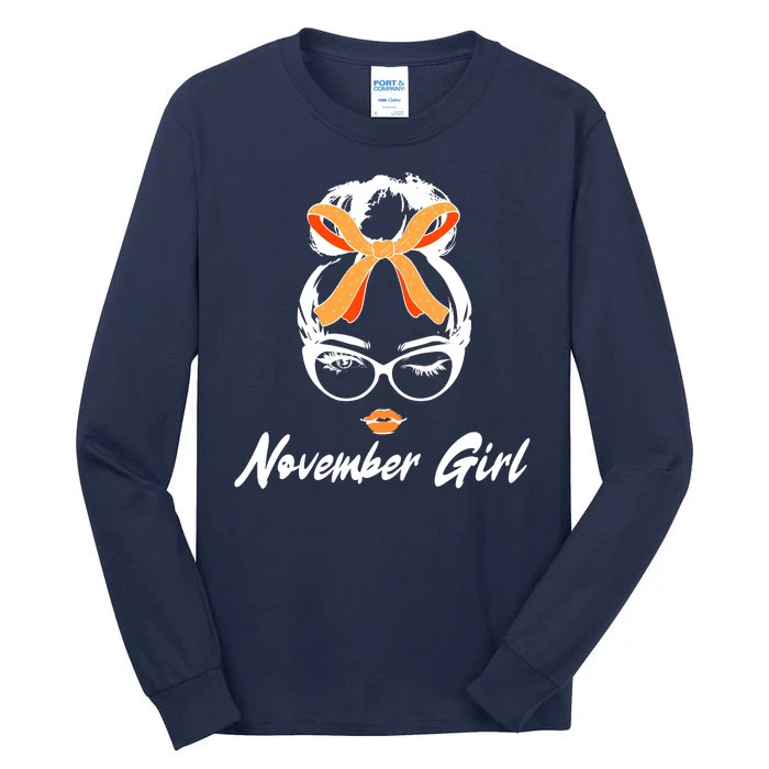 Cute November Girl Birthday Tall Long Sleeve T-Shirt