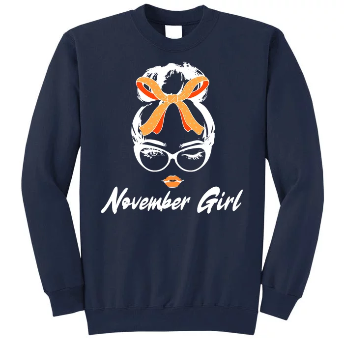 Cute November Girl Birthday Tall Sweatshirt