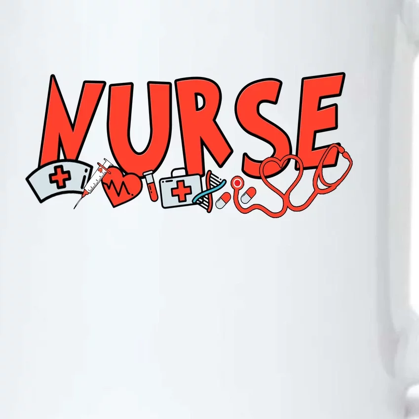 Cute Nurse Day Black Color Changing Mug