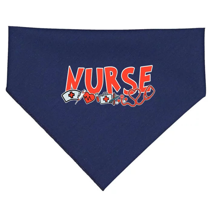 Cute Nurse Day USA-Made Doggie Bandana