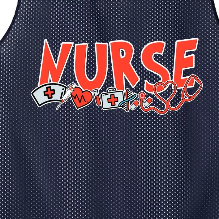 Cute Nurse Day Mesh Reversible Basketball Jersey Tank