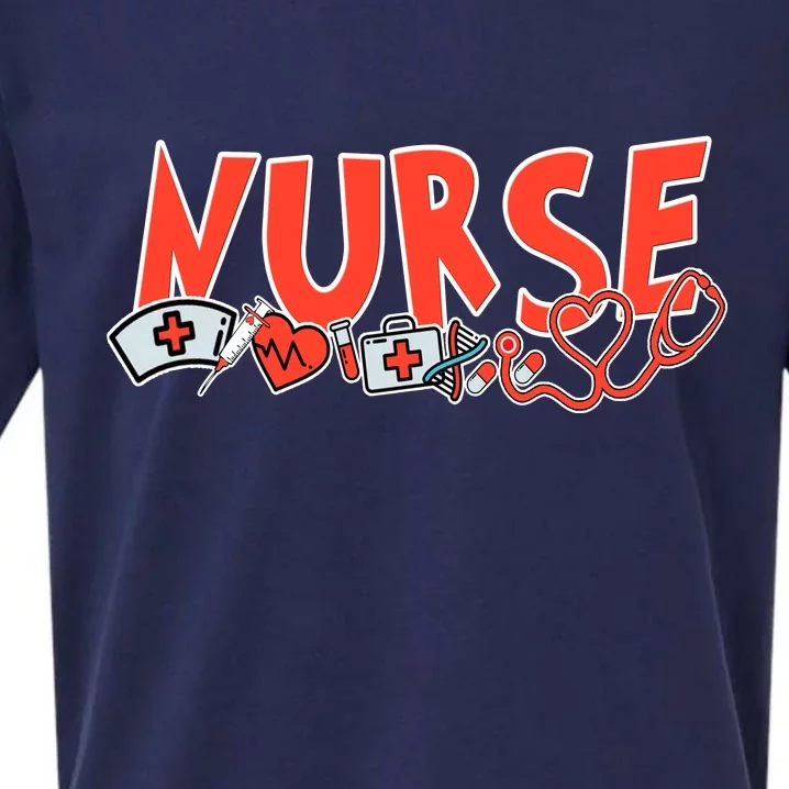 Cute Nurse Day Sueded Cloud Jersey T-Shirt