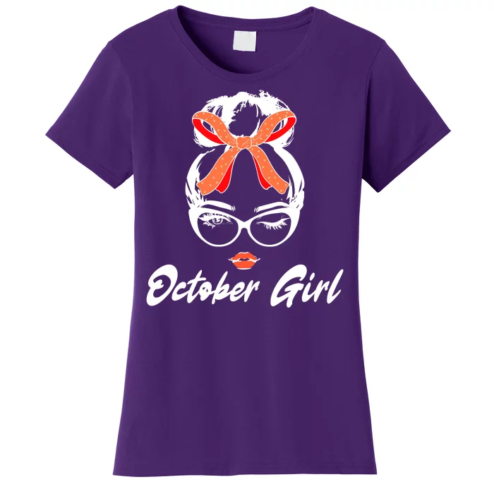 Cute October Girl Birthday Women's T-Shirt