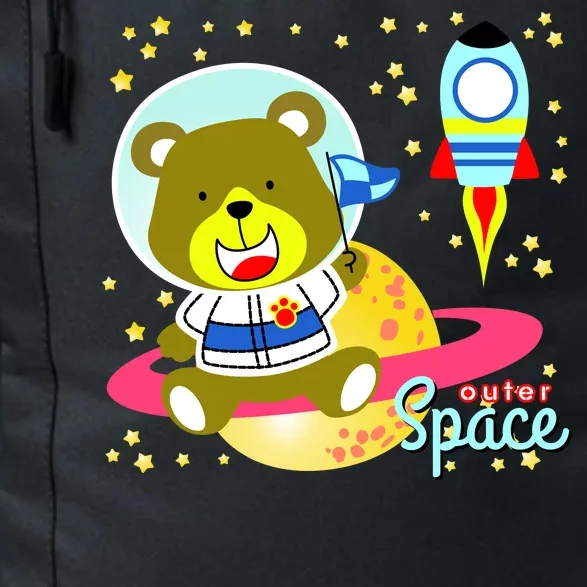 Cute Outer Space Bear Astronaut Daily Commute Backpack