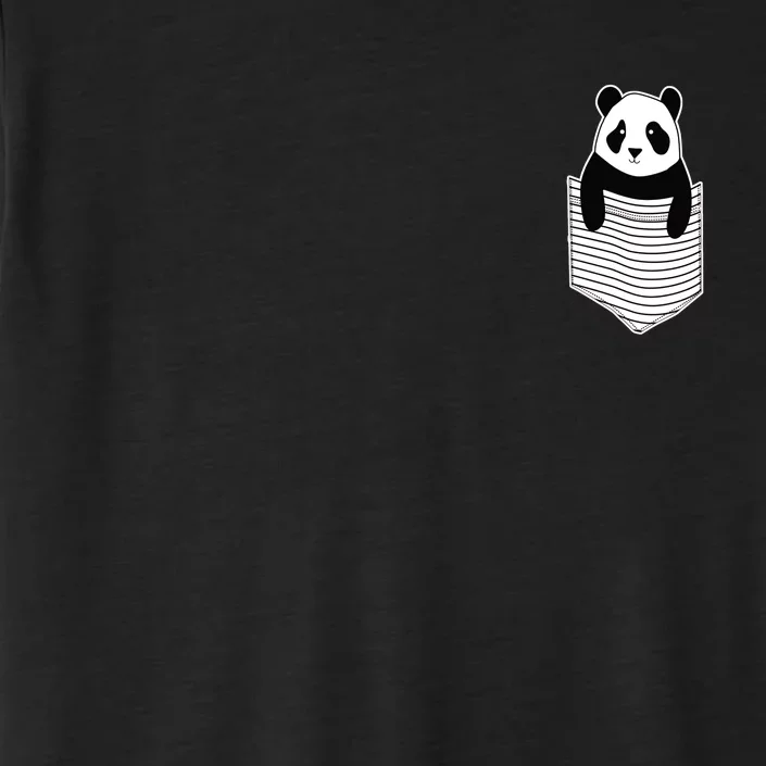 Cute Panda Pocket ChromaSoft Performance T-Shirt