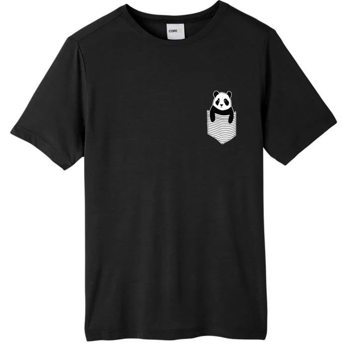 Cute Panda Pocket ChromaSoft Performance T-Shirt