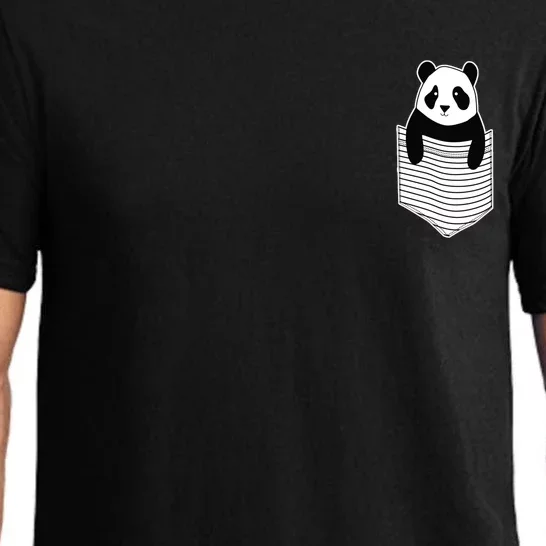 Cute Panda Pocket Pajama Set