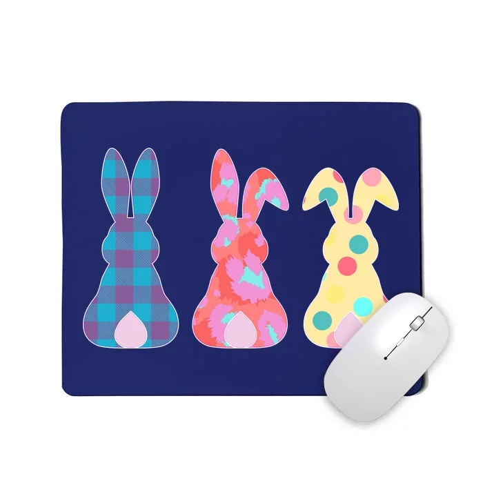 Cute Patterns Easter Bunnies Mousepad