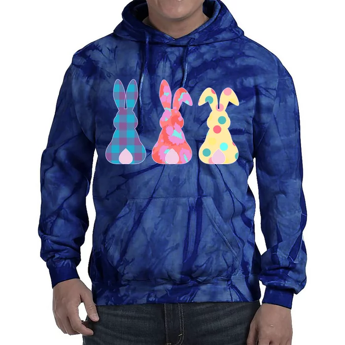 Cute Patterns Easter Bunnies Tie Dye Hoodie