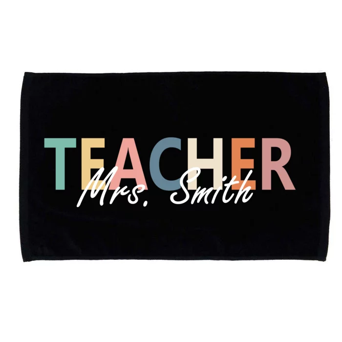 Cute Personalize Teacher Customizable Gift Custom Microfiber Hand Towel