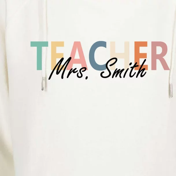 Cute Personalize Teacher Customizable Gift Custom Womens Funnel Neck Pullover Hood