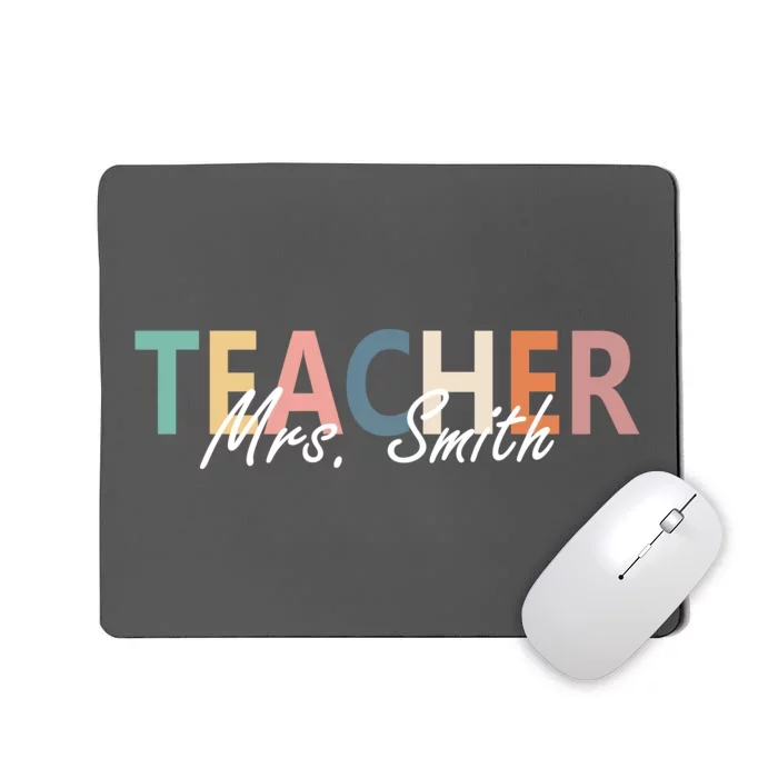 Cute Personalize Teacher Customizable Gift Custom Mousepad