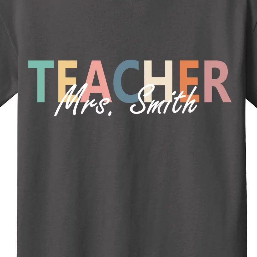 Cute Personalize Teacher Customizable Gift Custom Kids T-Shirt