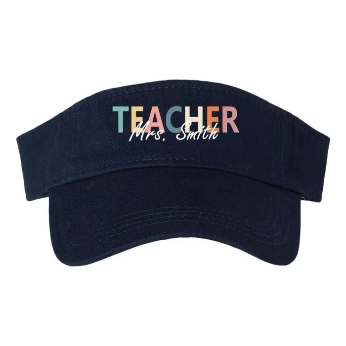 Cute Personalize Teacher Customizable Gift Custom Valucap Bio-Washed Visor