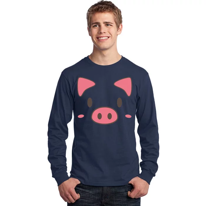 Cute Piggy Face Halloween Costume Tall Long Sleeve T-Shirt