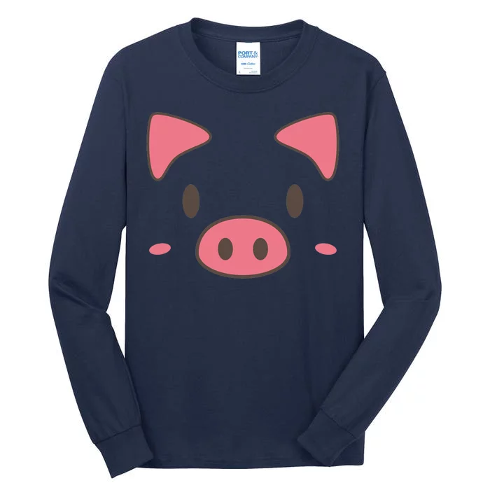 Cute Piggy Face Halloween Costume Tall Long Sleeve T-Shirt