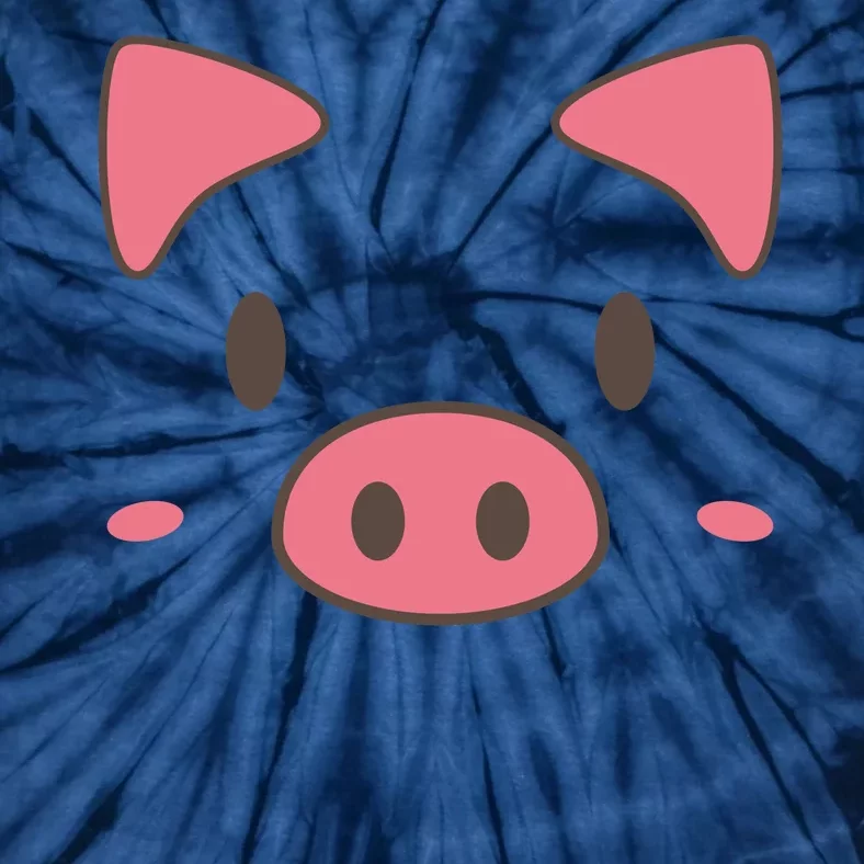 Cute Piggy Face Halloween Costume Tie-Dye T-Shirt