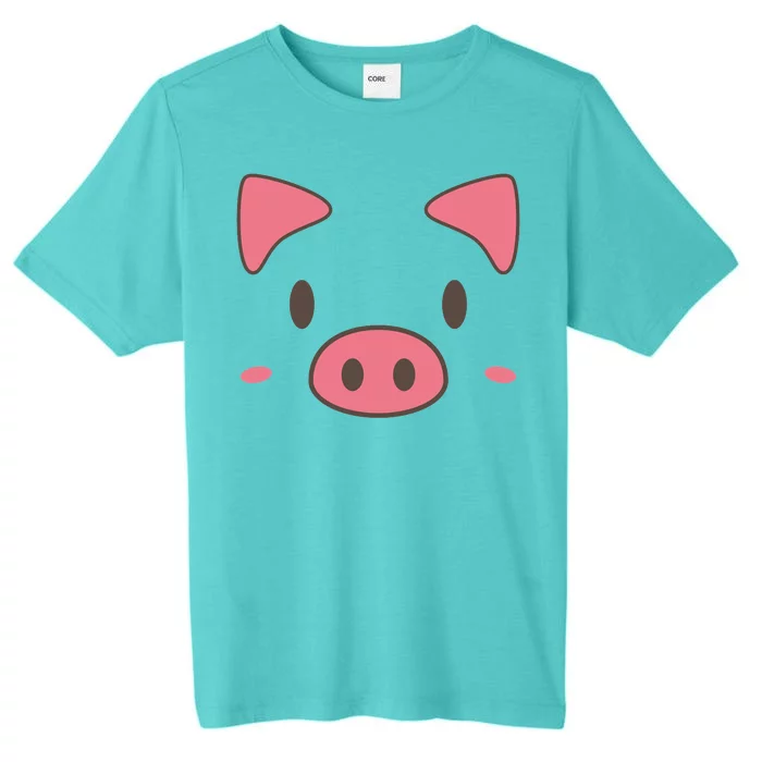 Cute Piggy Face Halloween Costume ChromaSoft Performance T-Shirt