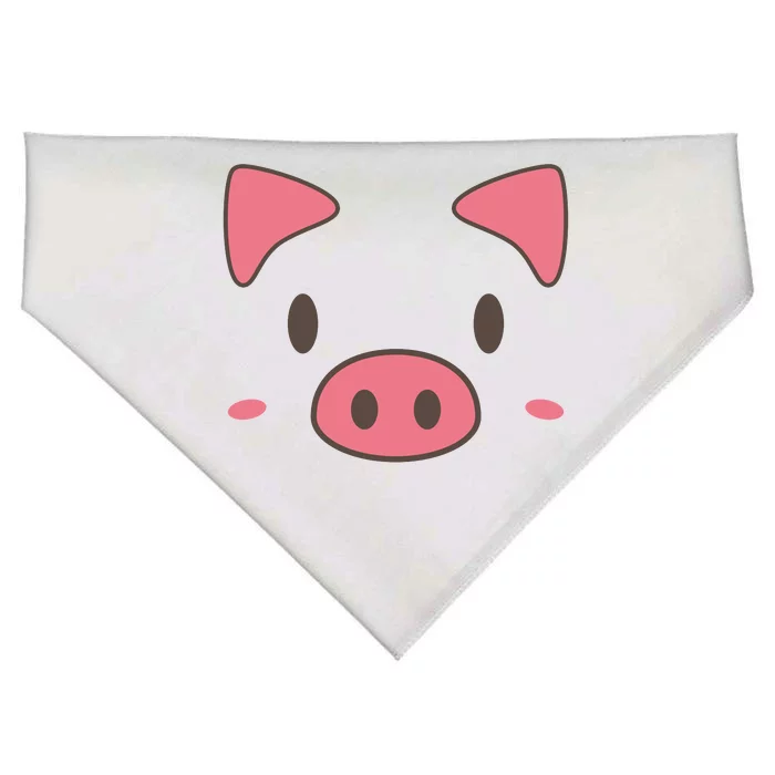 Cute Piggy Face Halloween Costume USA-Made Doggie Bandana