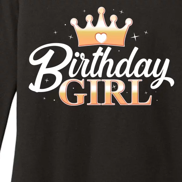 Cute Princess Tiara Birthday Girl Womens CVC Long Sleeve Shirt