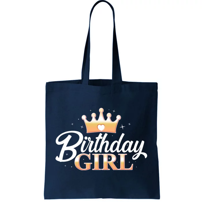 Cute Princess Tiara Birthday Girl Tote Bag