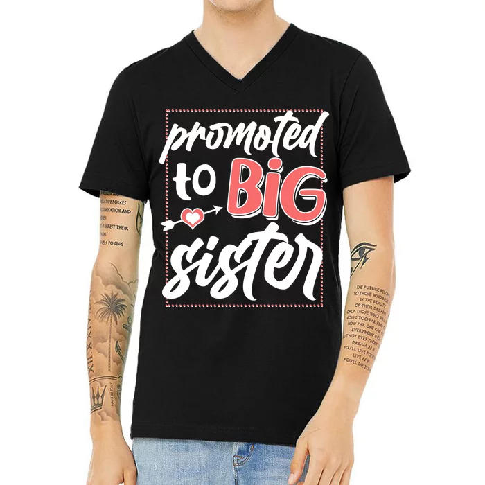 Cute Promoted To BIG Sister V-Neck T-Shirt