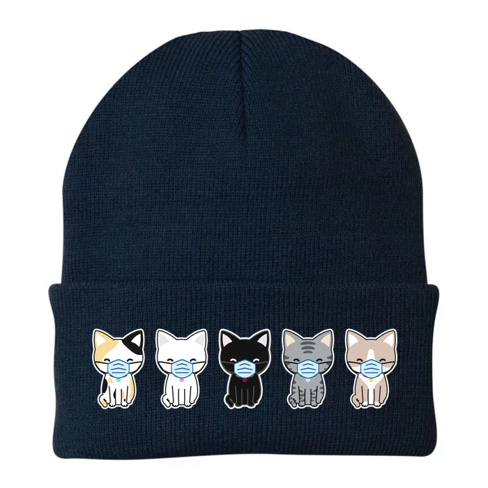 Cute Quarantine Kitties Knit Cap Winter Beanie