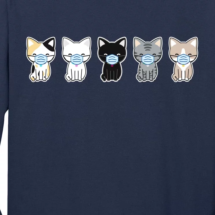 Cute Quarantine Kitties Tall Long Sleeve T-Shirt