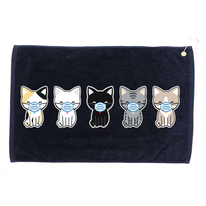 Cute Quarantine Kitties Grommeted Golf Towel