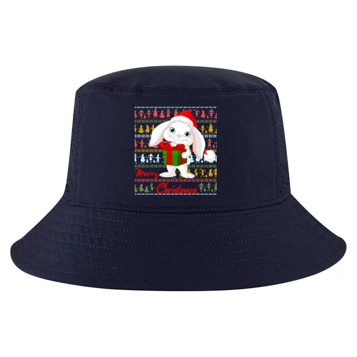 Cute Rabbit Ugly Christmas Sweater Cool Comfort Performance Bucket Hat