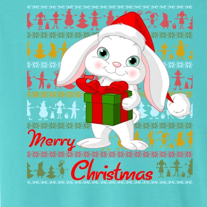 Cute Rabbit Ugly Christmas Sweater ChromaSoft Performance T-Shirt