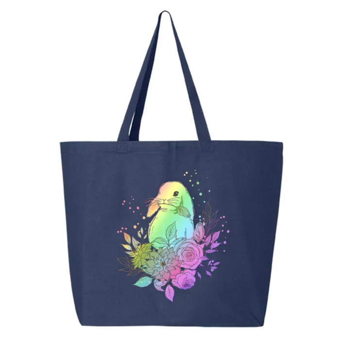 Cute Rainbow Pastel Easter Bunny 25L Jumbo Tote