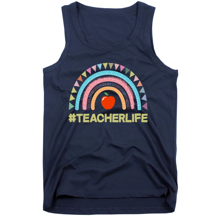 Cute Rainbow Teacher Life #teacherlife Tank Top