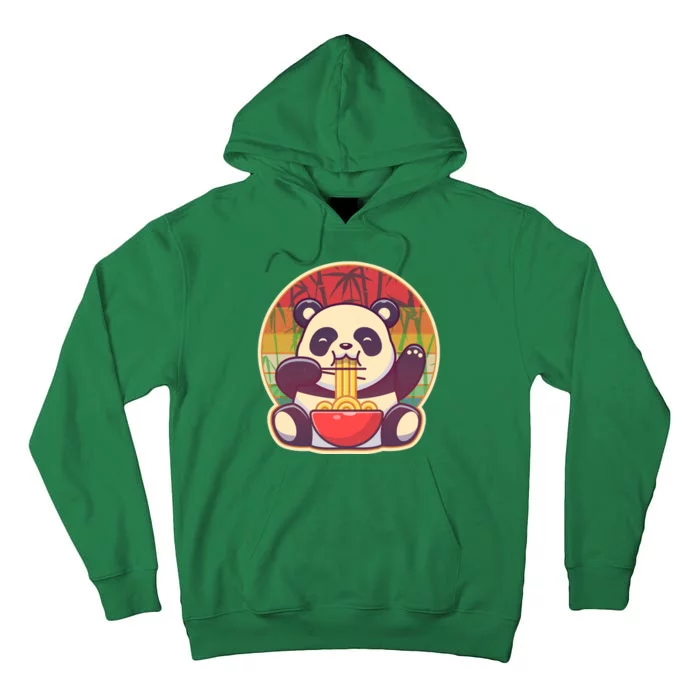 Cute Retro Ramen Noodle Panda Tall Hoodie