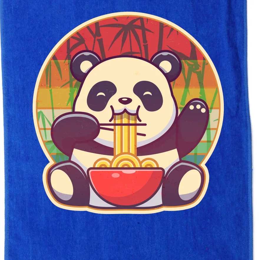 Cute Retro Ramen Noodle Panda Platinum Collection Golf Towel