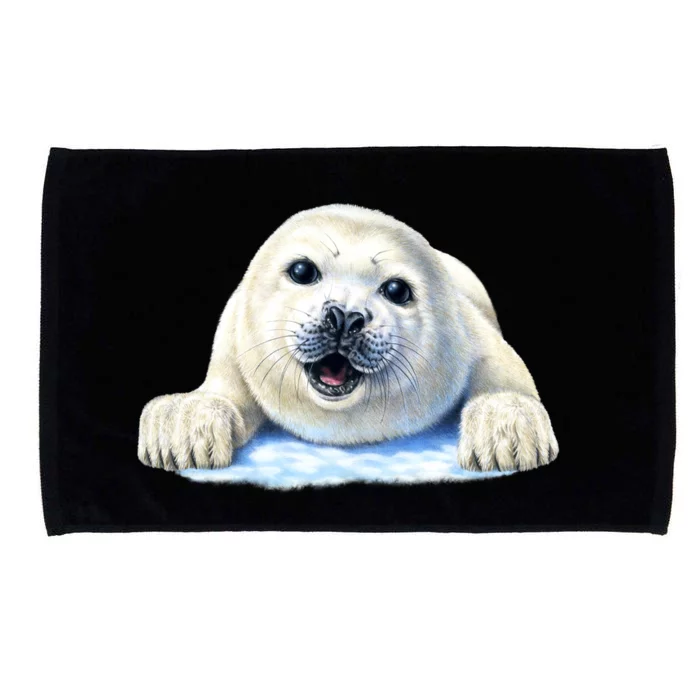 Cute Seal Wildlife Microfiber Hand Towel