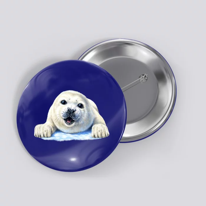 Cute Seal Wildlife Button