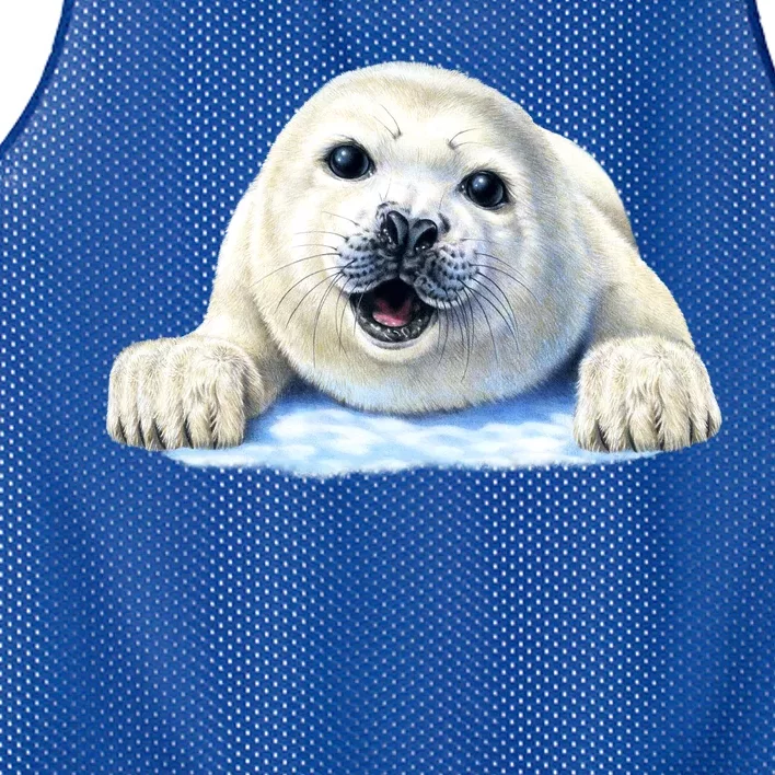 Cute Seal Wildlife Mesh Reversible Basketball Jersey Tank