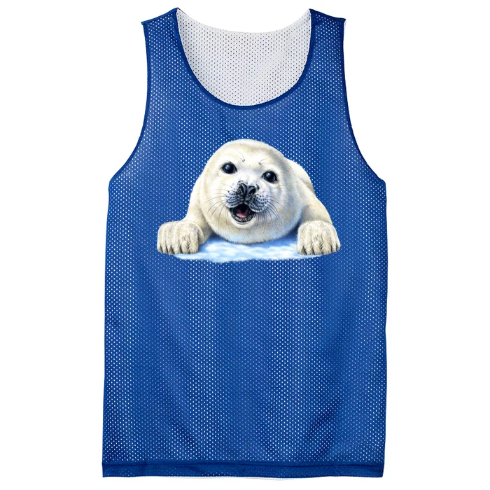 Cute Seal Wildlife Mesh Reversible Basketball Jersey Tank