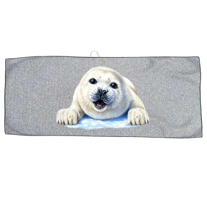 Cute Seal Wildlife Large Microfiber Waffle Golf Towel