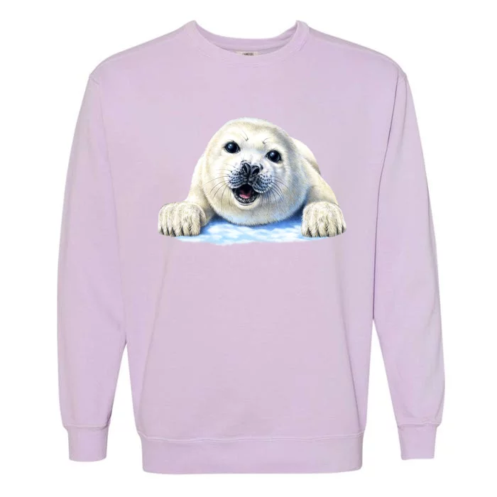 Cute Seal Wildlife Garment-Dyed Sweatshirt