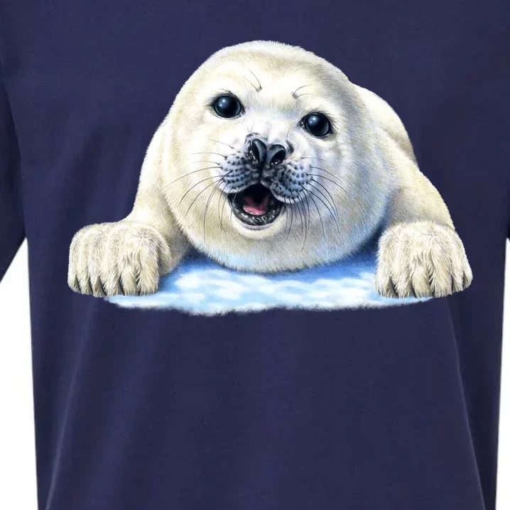 Cute Seal Wildlife Sueded Cloud Jersey T-Shirt